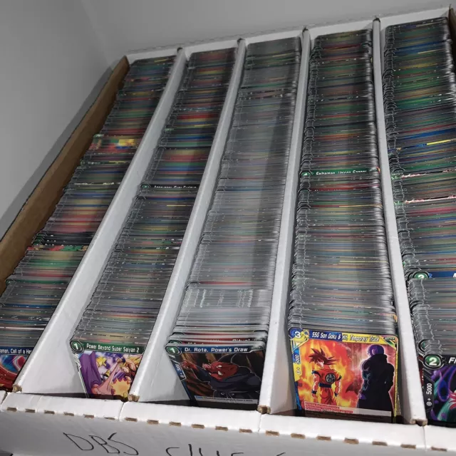 1000 Dragon Ball Super Cards UNSEARCHED Bulk Lot - C/UC/Rare + BONUS HOLOS NM