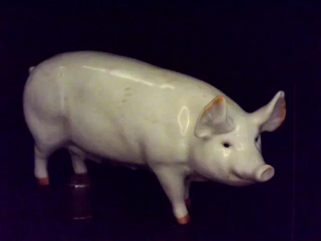 Vintage Beswick Pottery Pig Sow Figurine - "Champion Wall Queen 40" Model #1452A