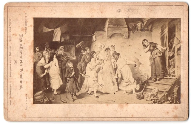 Fotografie Photographische Geselleschaft, Berlin, Gemälde Das allamirte Pension