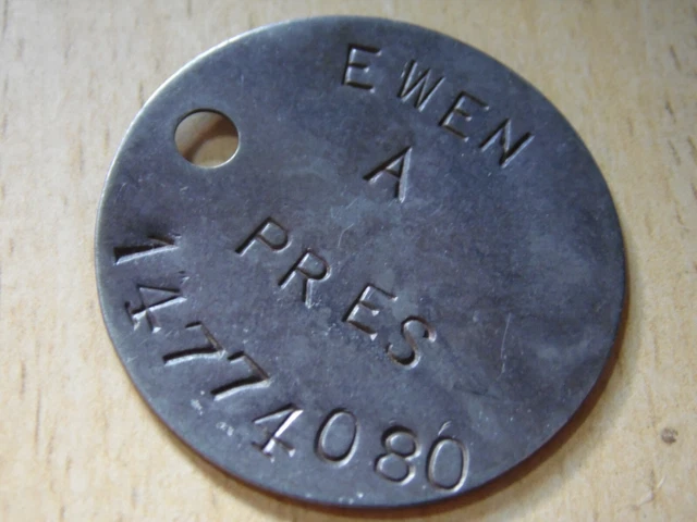 WW2 RELIC DOGTAG ww2 RAC RTR Recce Replacement from GSC - EWEN 080 £12. ...