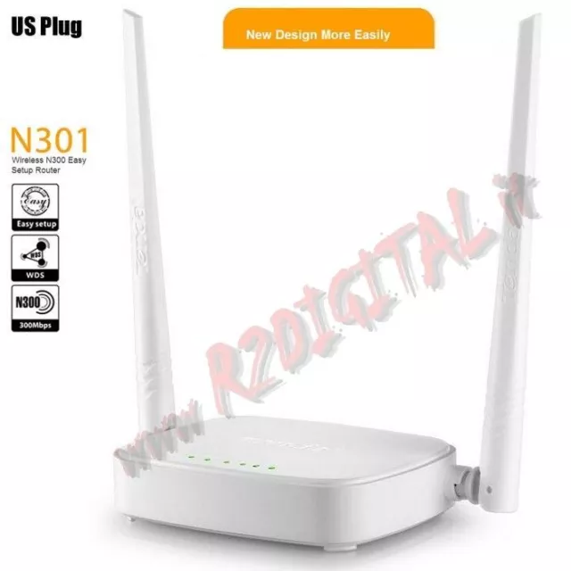 ACCESS POINT TENDA N301 WIRELESS 300M RANGE EXTENDER N300 300Mbps ALTA COPERTURA