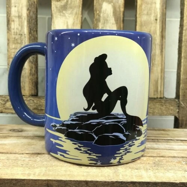 DISNEY THE LITTLE Mermaid Ariel 3D Spinning Flounder Ceramic 20oz