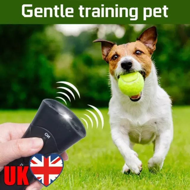 Repellente per cani ad ultrasuoni portatile con torcia LED per forniture per addestramento animali domestici