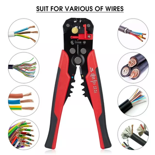 Multifunctional Ethernet Crimping Pliers Electrician Automatic Wire Stripper