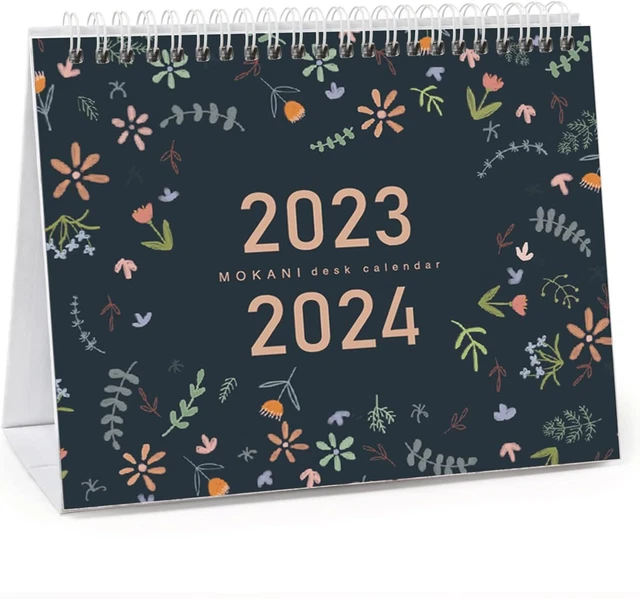 DESK CALENDAR 2023 2024 2023 2024 Desk Calendar Standing Flip 2023