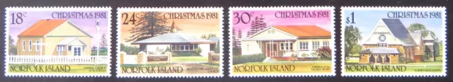 1981 Norfolk Island Stamps - Christmas - Set of 4 MNH