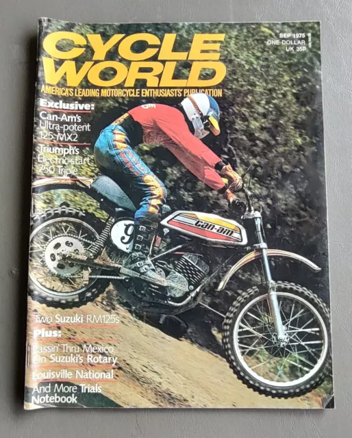 Old School Bmx Vintage Cycle World Mag Before Hannah Suzuki Sep 1975 Ken Pliska