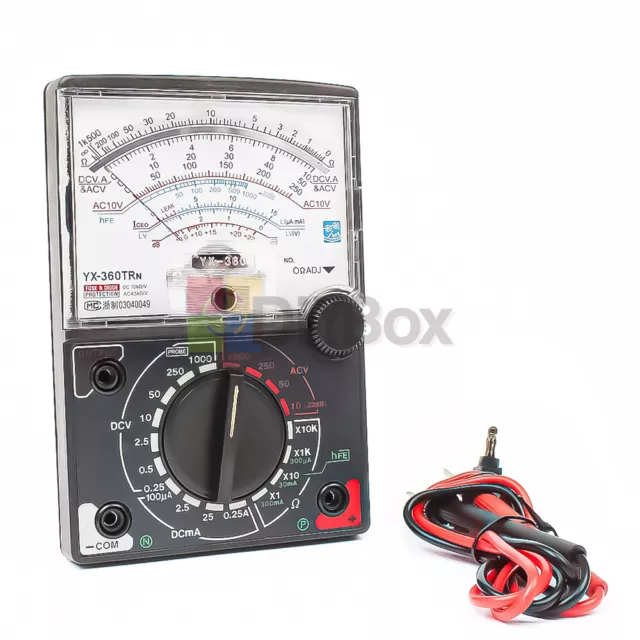 DC & AC YX-360TR N Analogue Meter Multimeter Multitester Fuse Diode Protection