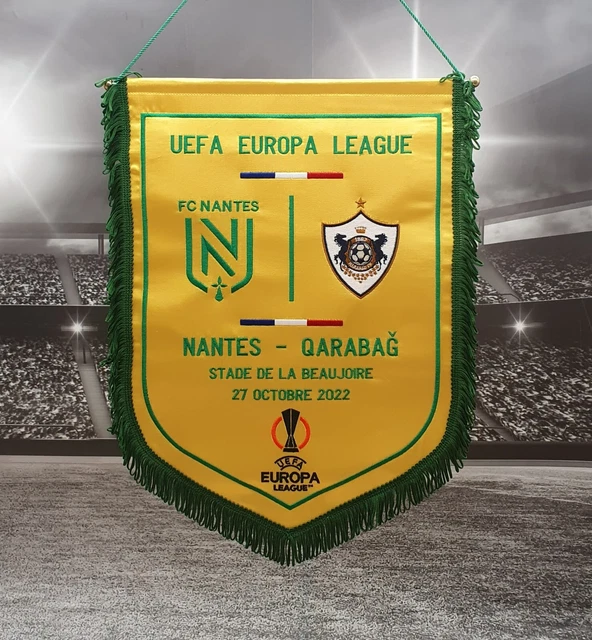 Fanion Vintage FC Nantes KamyShin 1994 UEFA (16ème Finale) - Collectible Football