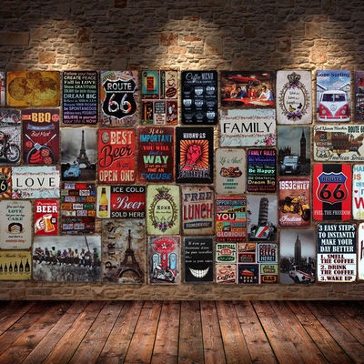 Cafe Bar Pub Decorazione Mitening Targhe in Metallo Vintage Wall Placca Poster Terapia di Gruppo praticato Qui per Cafe Bar Pub Birra Club Parete Home Decor 20 x 30 cm 
