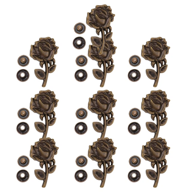 Lot De 5 Boutons-pression Invisibles Métal - 15 à 25 Mm, Pour Manteaux, Vêtements, Couture DIY