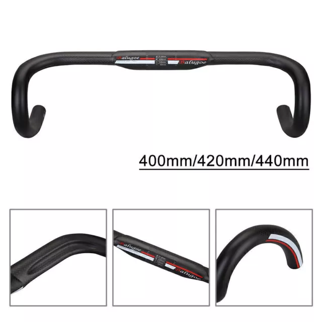 for EC90 Carbon Fiber Road Bicycle Drop Handlebar Drop Bars 31.8*400/420/440mm