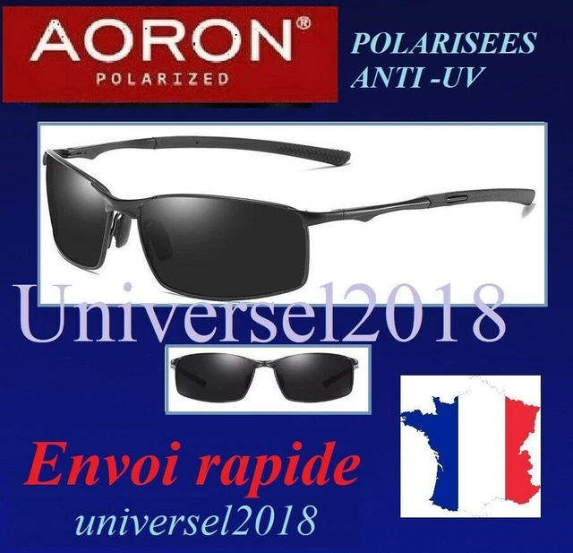 Aoron - Lunettes De Soleil - Lunettes Polarisees Anti-Uv - Effet Miroir