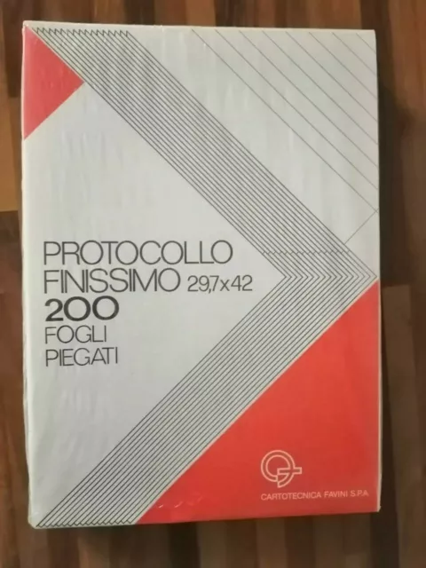 Risma  Fogli Protocollo  Blasetti 29,7X42 200 Righe Con Margini-  Sigillata