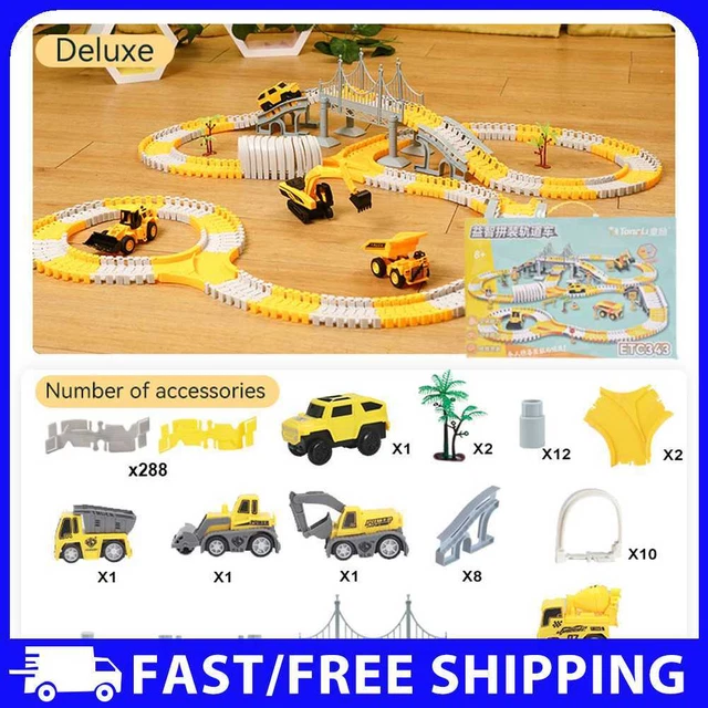 DIY RACING CARS Interactive Toys Changeable Track with Screwdriver Kits