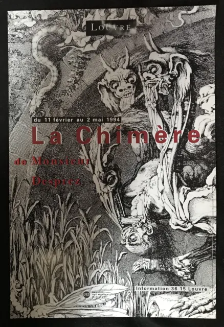 La CHIMERE de Monsieur Desprez Affiche Exposition Louvre 1994