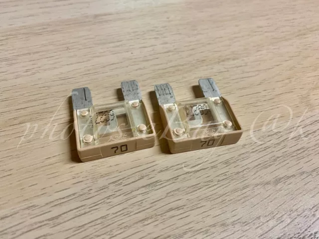 2x pieces de Maxi Fusible 70A 32V (29mm)