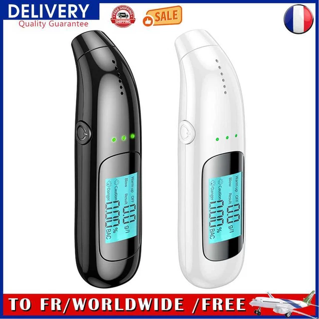 Professional Breath Tester LCD Rechargeable Breathalyzer Non-Contacting Detector