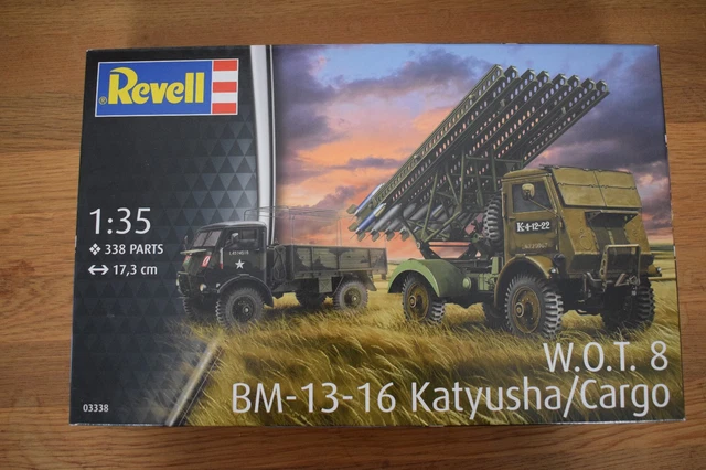 Revell 63338 – Maquette W.O.T. 8 BM-13-16 Katyusha 1/35 – 338 Pièces, Version Cargo Ou Lance-roquettes, Peinture Et Colle Incluses