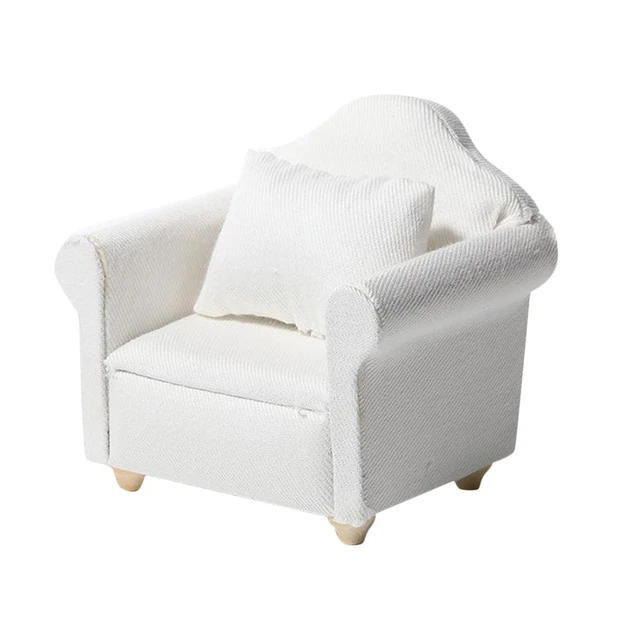 ZUNOXAZ – Lot De 4 Chaises Miniatures Pour Maison De Poupée, Décor Vintage Blanc 4,5 Cm