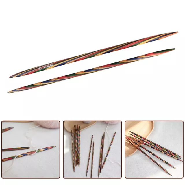 Polished Surface Wooden Needles Comfortable Grip Suitable for All Yarns