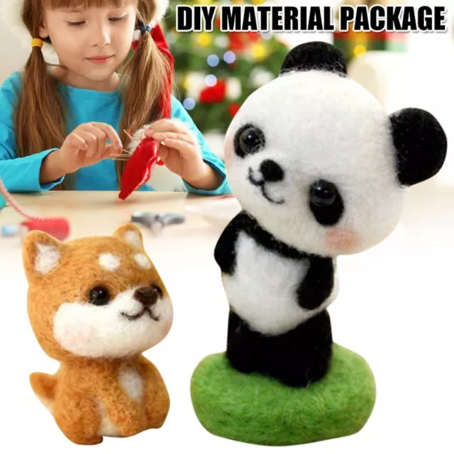 Felt Toy Animal Wool Felting Wool Doll Needle Felting Kit Handmade Material Kit