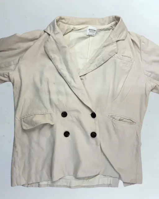 Cream Jacket With Wooden Buttons