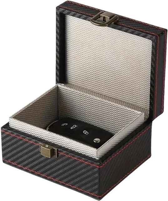 RFID Faraday Box Blocco segnale senza chiave per auto Scatola antifurto Portachiavi Protezione Scatola di schermatura Bluetooth RFID di sicurezza a prova di radiazioni