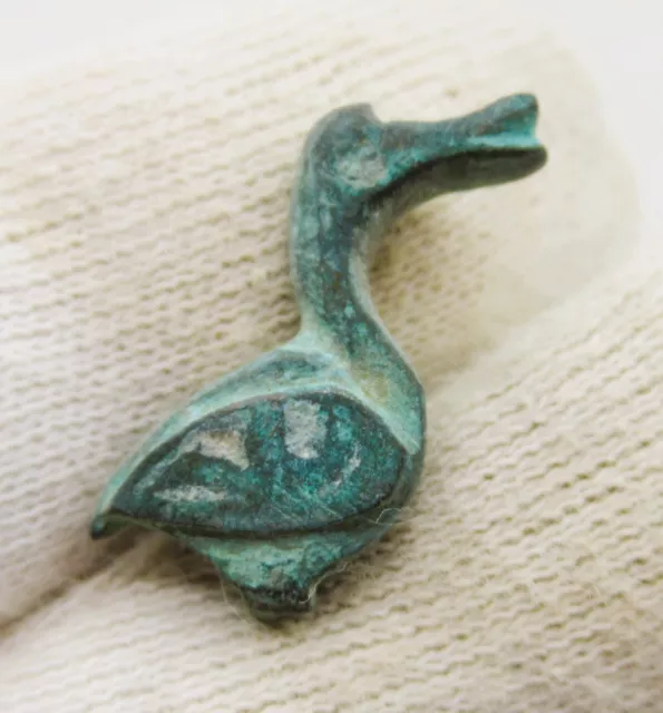 A7 Ancient Roman Bronze Bird Or Eagle Ornament. Authentic Ancient Artefact