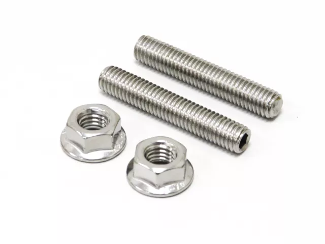 Stainless Steel Exhaust Studs & Nuts For Suzuki AY 50 W Katana (A/C) 1997-2000