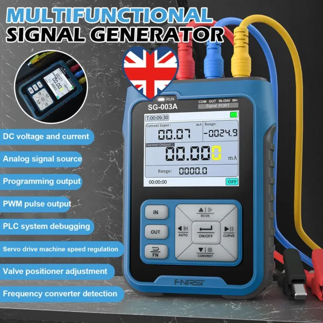 4-20mA Signal Generator Source Voltage Current Analog Process Loop Calibrator UK