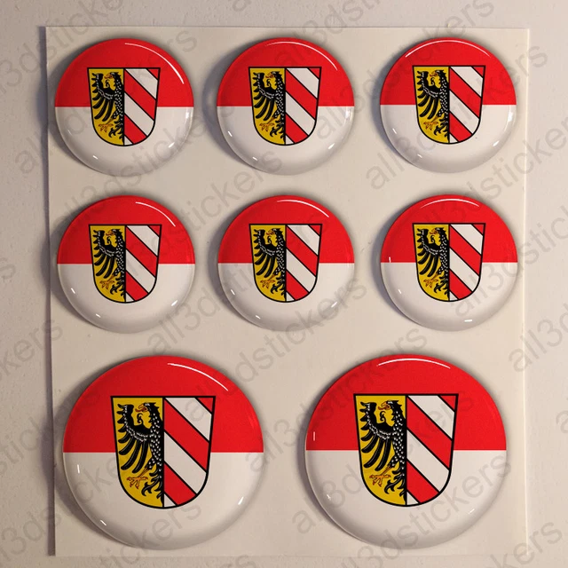 Adesivo Bandiera Di Norimberga U24 – Resistente Per Auto E Superfici Lisce, 8x5 Cm - 4