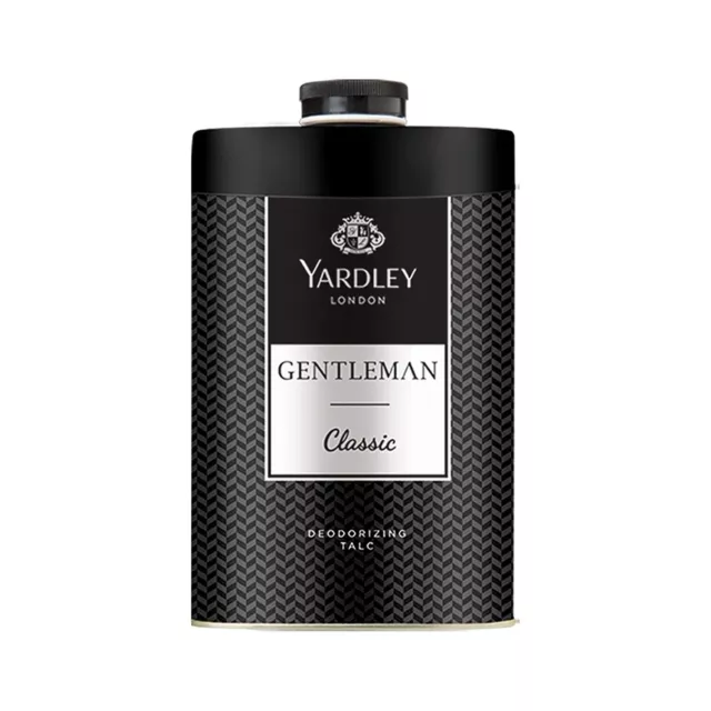 Yardley London Gentleman Classic Deodorizing Talc for Men 250g Pack of 1