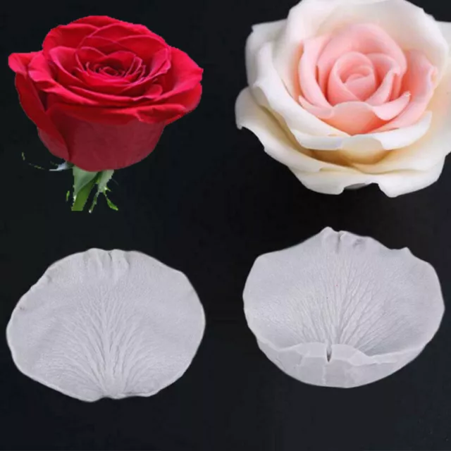 Silicone Petal Flower Mold Fondant Cake Chocolate Icing Mould Sugarcraft veiner