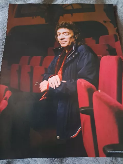 Steve Hackett (Genesis) - full page magazine poster / photo