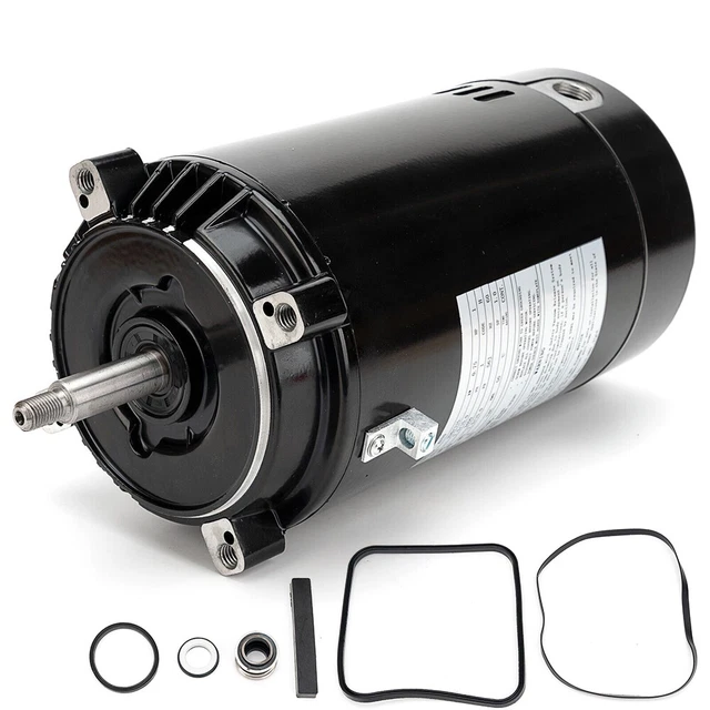 POOL PUMP MOTOR & Seal Replacement Kit For Hayward Super Pump 1 hp