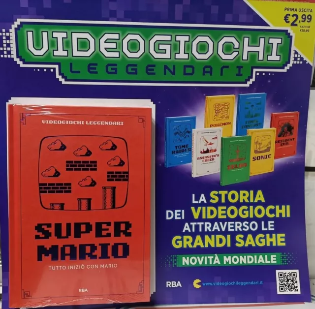 RBA COLLANA LIBRI VIDEOGIOCHI LEGGENDARI Numero 1 Super Mario Nintendo  Retrogame EUR 5,99 - PicClick IT