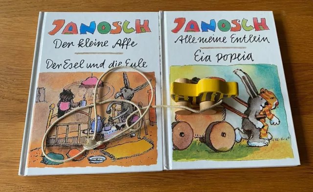 Janosch Buch Alle meine Entlein und Der kleine Affe mit Tigerente (Holz)