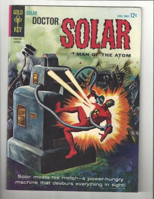 Doctor Solar Man of the Atom #9 6.5 (W) FN+ Orig. Owner Gold Key 1964 Silver Age