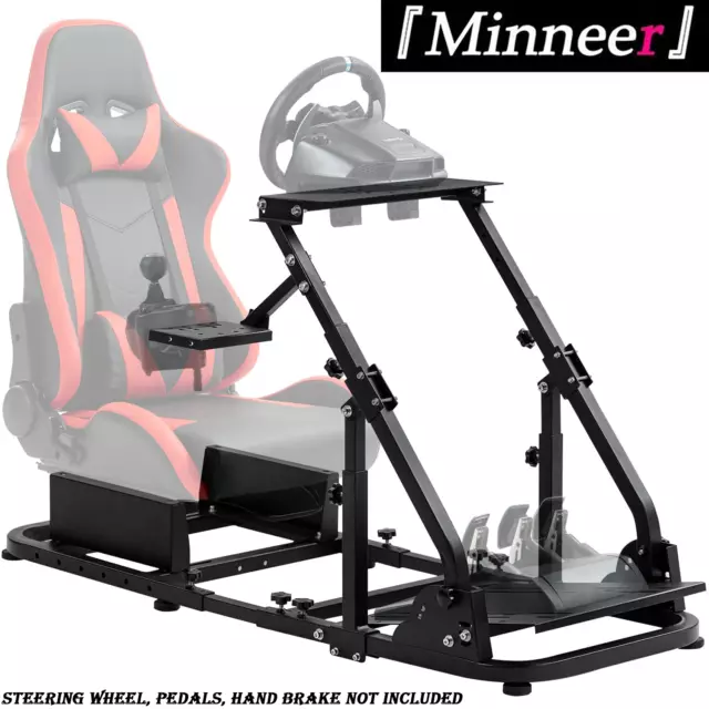 Minneer Foldable Racing Sim Cockpit Steering Wheel Stand Fit Logitech G920 G29