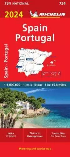 Michelin Spain & Portugal 2024 - Michelin National Map 734 (Map)
