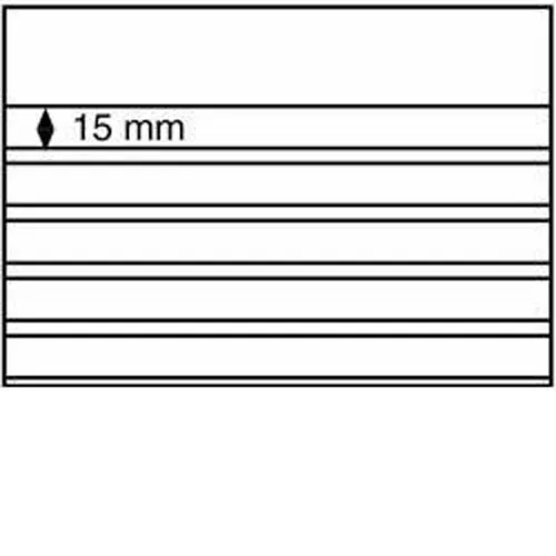 Einsteckkarten Standard PS,210x148 mm,5 klare Streifen mit Deckblatt,schw.Karton