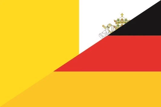 Palästina-Deutschland Flagge 30x45cm - Premium Bootsflagge Polyester