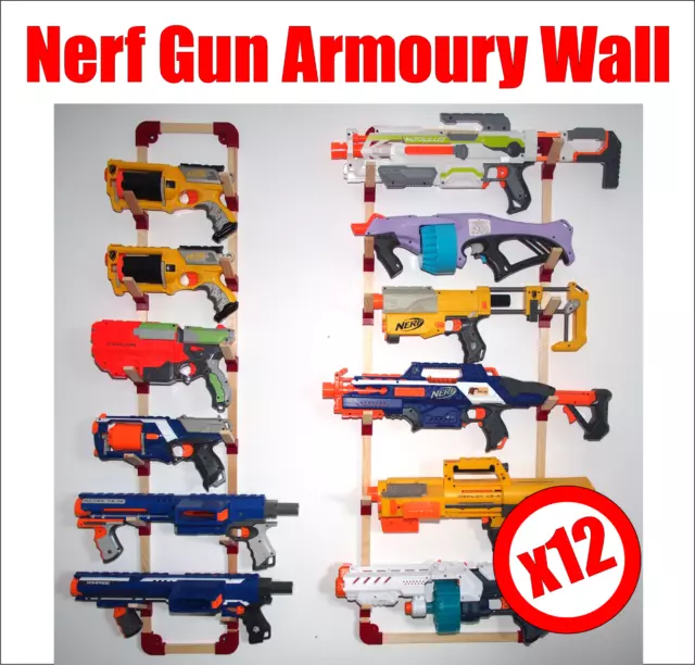 NERF MODULUS DEMOLISHER 2 in 1 Wall Rack Holder Hanger Elite