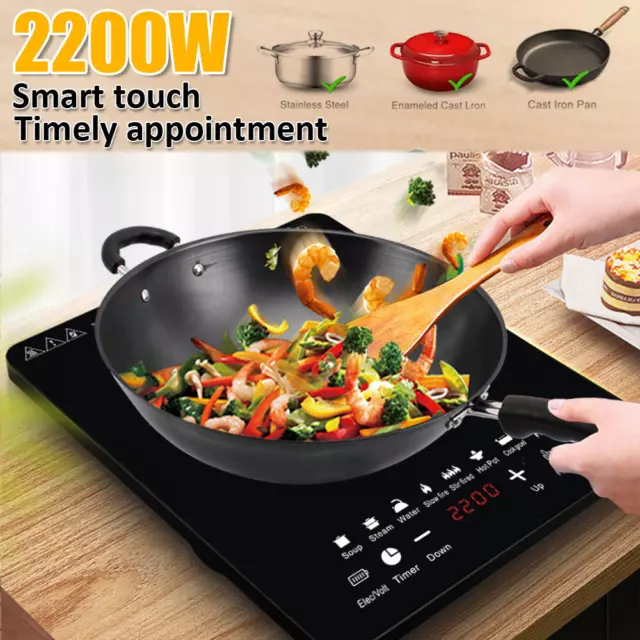 Kitchen Electric Induction Cooktop Portable Ceramic Kitchen Cooker Hot Plate PRO