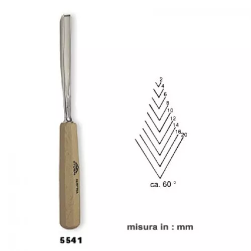 Sgorbia Stubai Serie 5541 Forma A "V" (Disp. 554102 554104 554106 554108 554110)