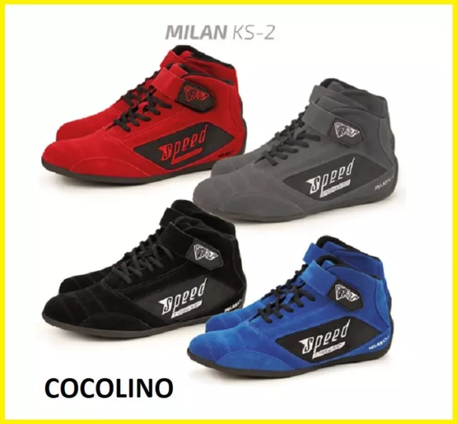 SPEED MILAN KS-2 Kart scarpe da kart scarpe autista taglia 36-46 karting shoes