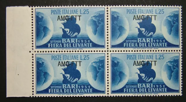 AMG - Ftt 1951 Italy Trieste Quartina Fiera Del Rising MNH