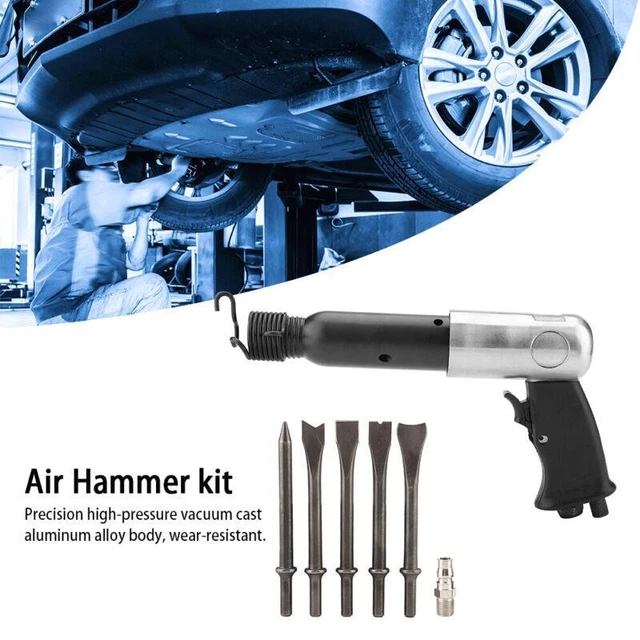 Kit martello ad aria resistente 250 mm per compressore - Set di strumenti scalpello pneumatico
