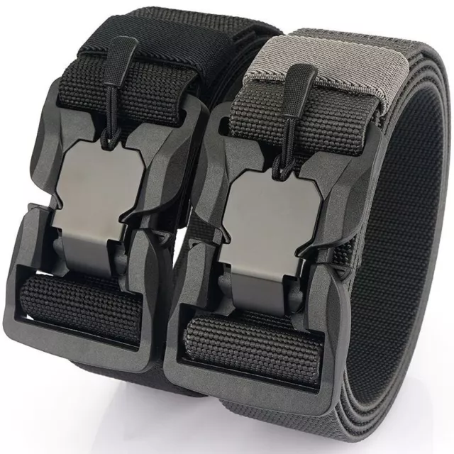 49 x 1,5 pouces ceinture de loisirs en nylon épais ceinture tactique boucle à libération rapide ceinture neuve 2